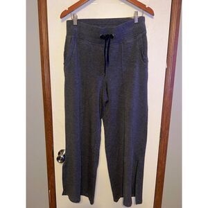 ATHLETA Gray Sierra Wide Leg Oversized Sweat Pants  Size Med